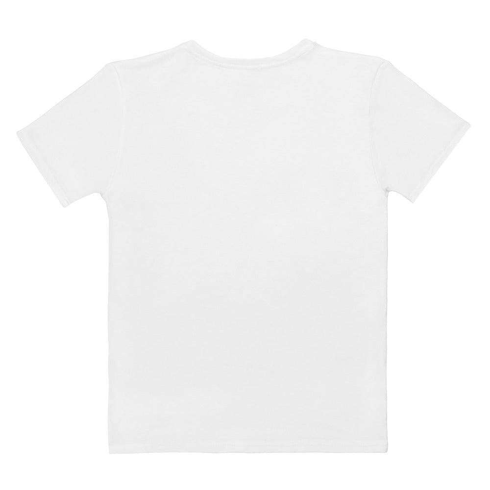 Plain white t-shirt on a white background
