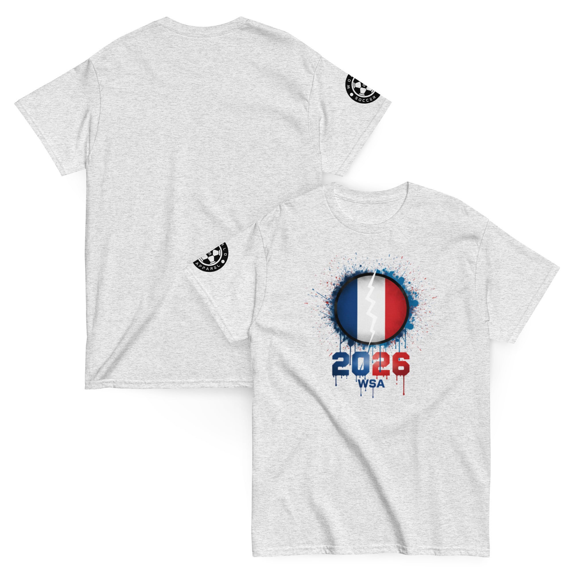 Camiseta clássica unissex da França para a Copa do Mundo de 2026