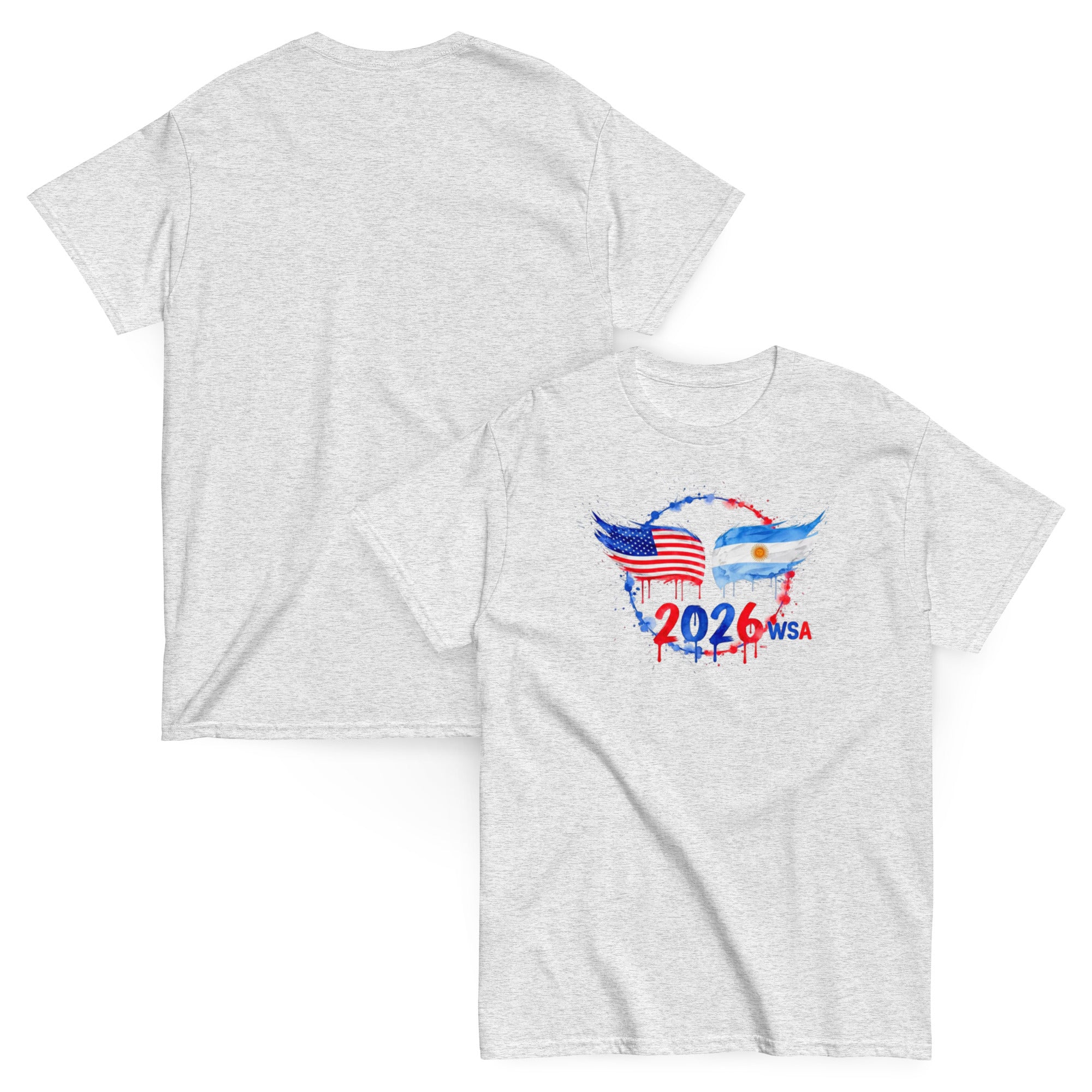 USA vs Argentina 2026 World Cup Wings Flags T-Shirt - Unisex Classic Tee